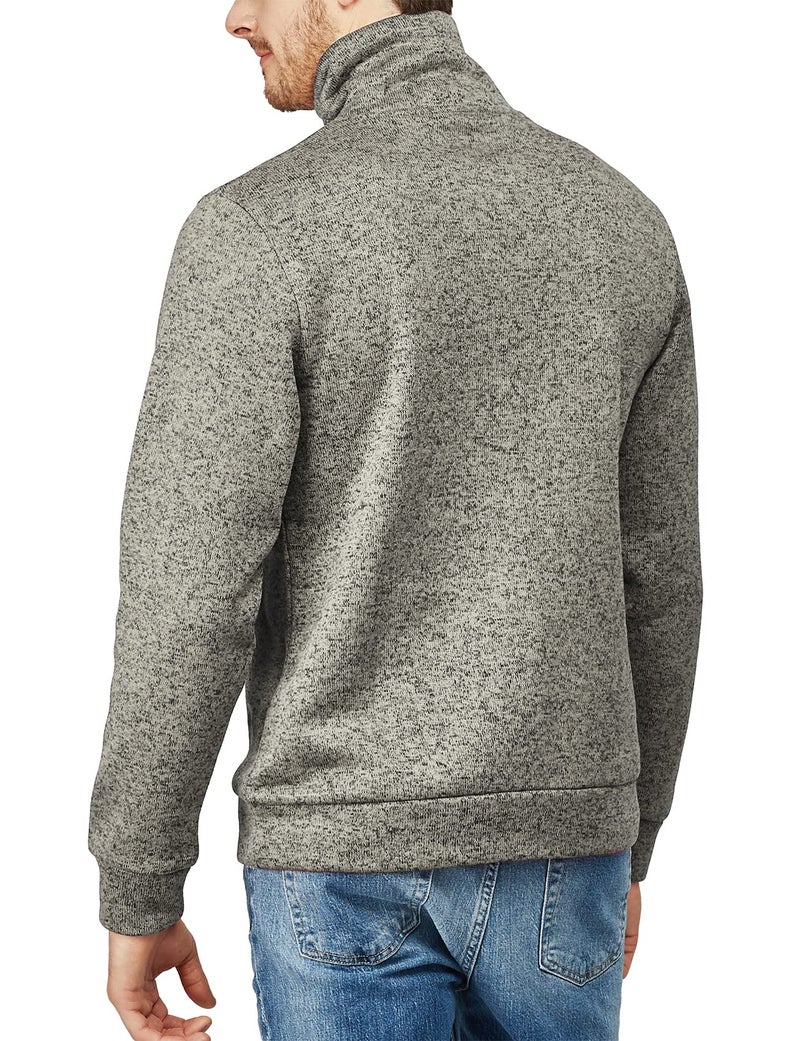 H2H Mens Casual Sweater Shawl Collar Regular fit Fall Freece Pullover Oatmeal US M/Asia L (CMTTL091) - Image 4